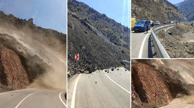 Artvin’de heyelan: Kara yolu ulaşıma kapandı