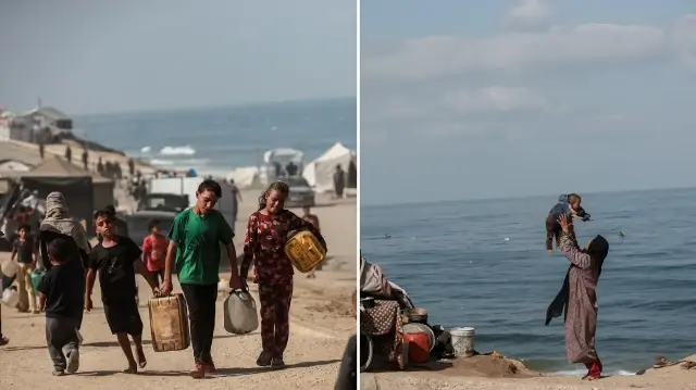 gazzede yerinden edilen siviller agir yasam kosullariyla mucadele ediyor r6b4ShvM